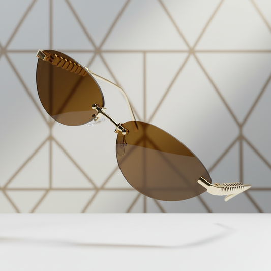 Chic Slim Oval Sunglasses